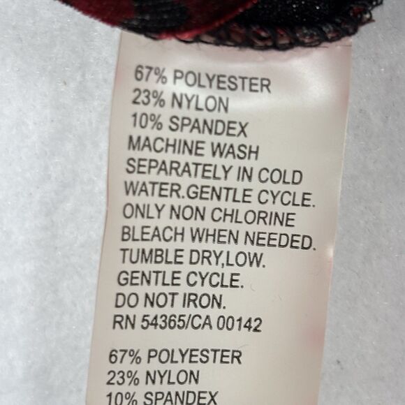 Burnout Top Red Velvet Black Lace Semi Sheer Whimsigoth Witchy - Picture 9 of 9